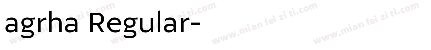 agrha Regular字体转换